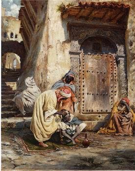 unknow artist Arab or Arabic people and life. Orientalism oil paintings 444 oil painting image